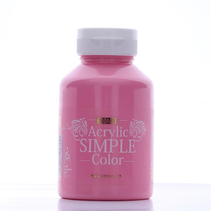 رنگ اکریلیک  ساده سوداکو 250 میل صورتی کد acrylic simple 3394